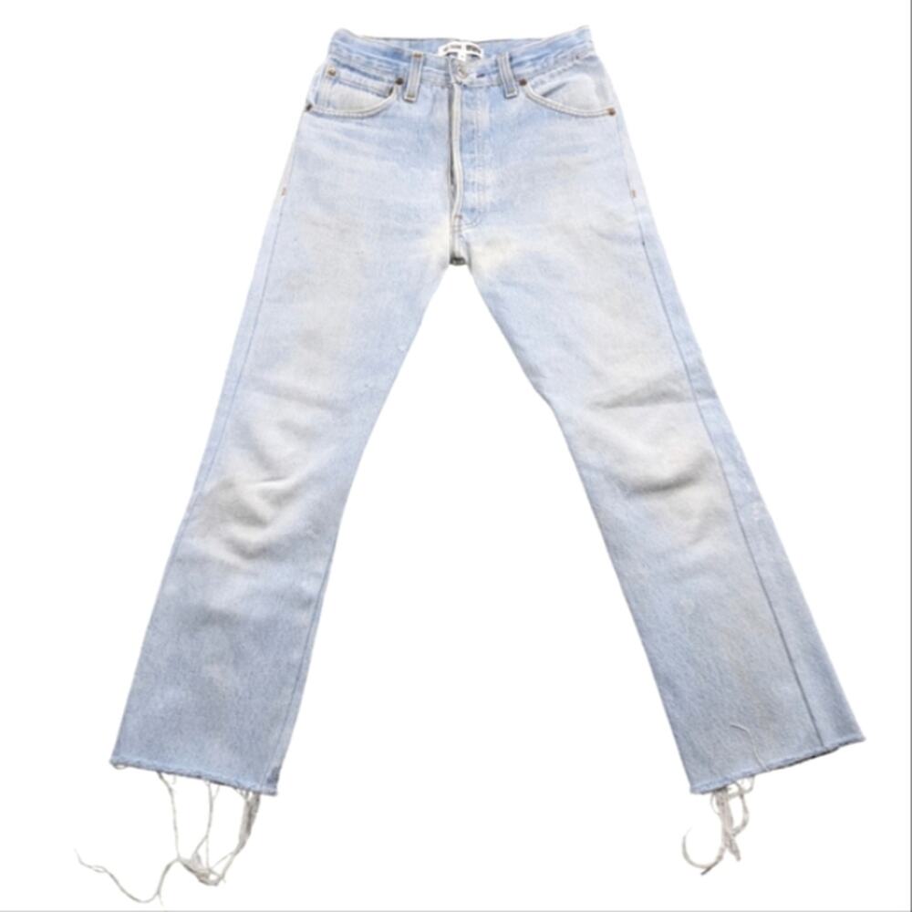 Re/Done Light Blue High Rise Women Jeans - Picture 4 of 12